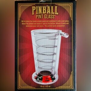 Novelty Pinball Machine Pint Glass - 16 oz. Drinking Game